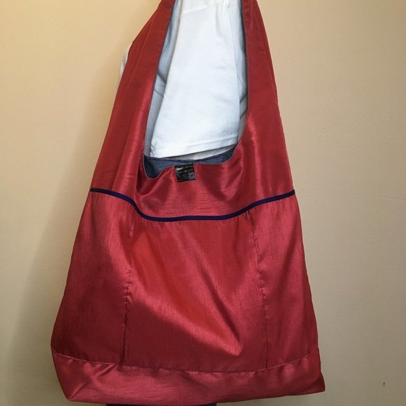 Reversible Carryall Hobo Sack - Teagarden Originals "Claire" - Picture 2 of 9